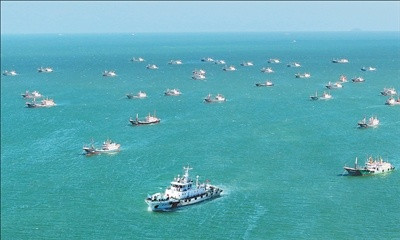 瑞和网 东海万艘渔船出海