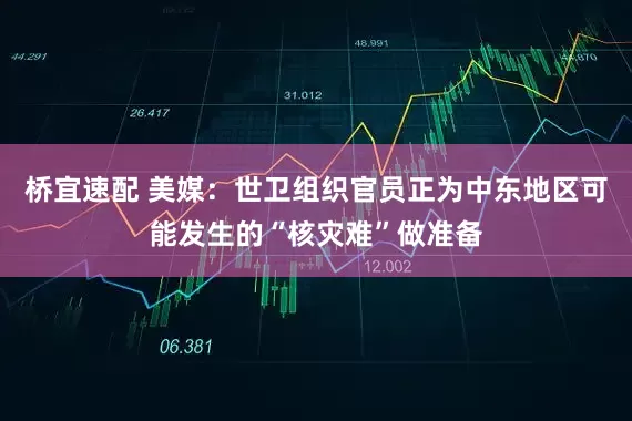 桥宜速配 美媒：世卫组织官员正为中东地区可能发生的“核灾难”做准备